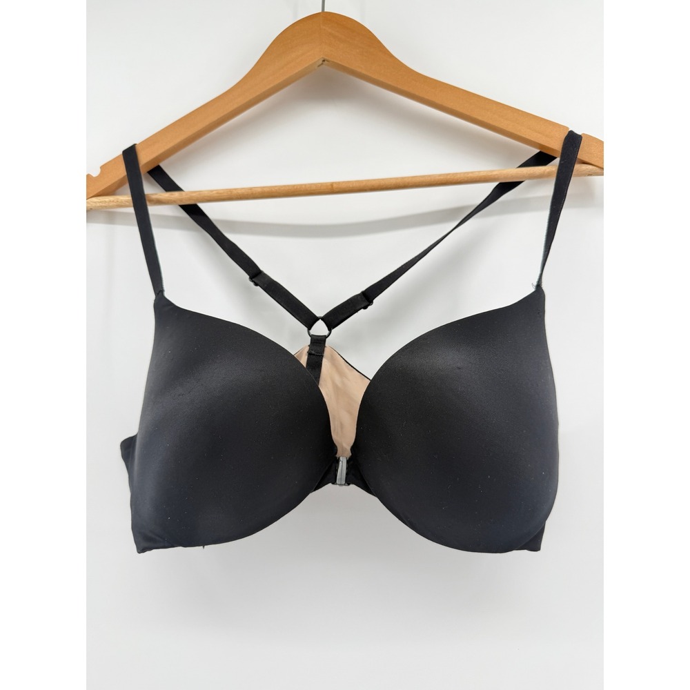 Victoria's Secret Very Sexy Plunge Front Closure Racerback Bra Black 36C